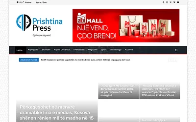 prishtinapress.net snapshot