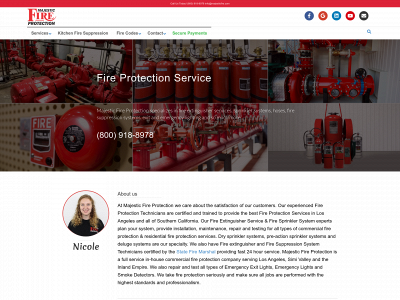 majesticfire.com snapshot