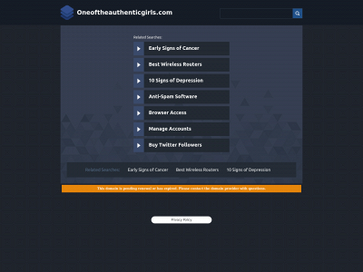 oneoftheauthenticgirls.com snapshot