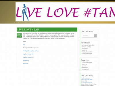 livelovetan.com snapshot