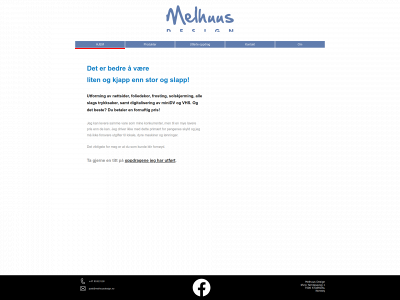 melhuusdesign.no snapshot