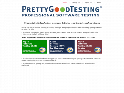 prettygoodtesting.com snapshot