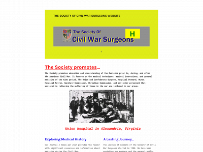 www.societycivilwarsurgeons.org snapshot
