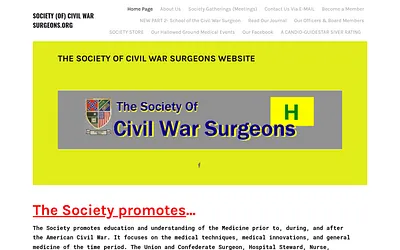 www.societycivilwarsurgeons.org snapshot