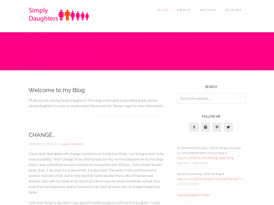simplydaughters.com snapshot