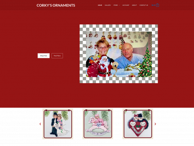 corkysornaments.com snapshot