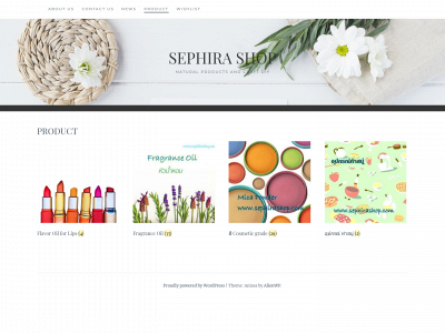 sephirashop.com snapshot