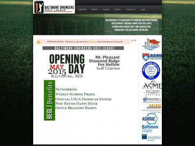 baltimoregolfleague.com snapshot