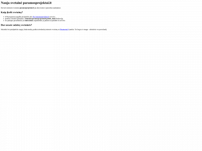 paramosprojektai.lt snapshot