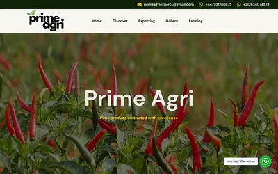 primeagriexports.com snapshot