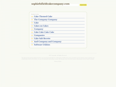 sophiebifieldcakecompany.com snapshot