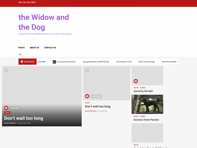 thewidowandthedog.com snapshot