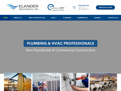 elandermechanical.com snapshot