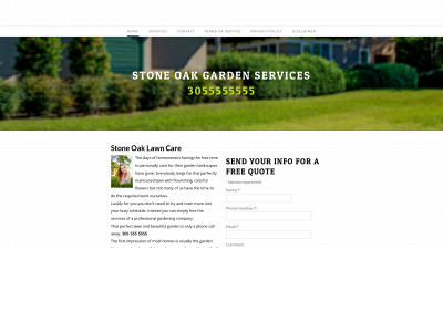 www.stoneoaklawncare.com snapshot