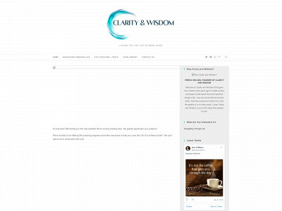 clarityandwisdom.com snapshot