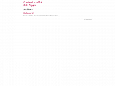 confessionsofagolddigger.com snapshot