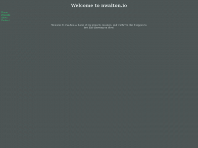 nwalton.io snapshot