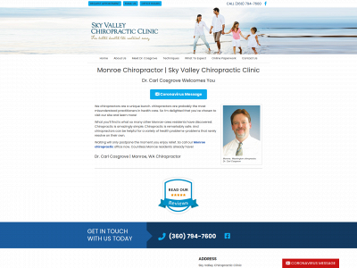 skyvalleychiropractic.com snapshot