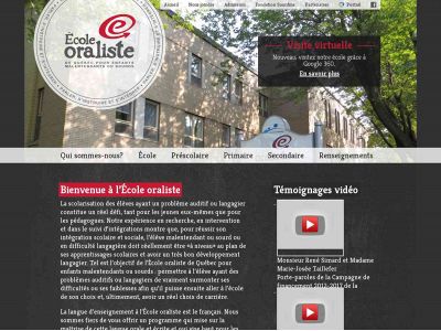 ecoleoraliste.qc.ca snapshot
