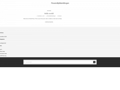 flowersbymariebrogan.com snapshot