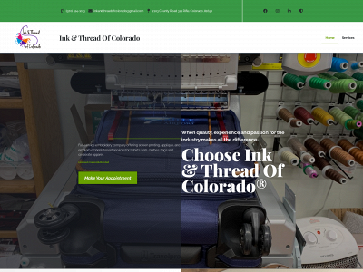 inkandthreadofcolorado.com snapshot