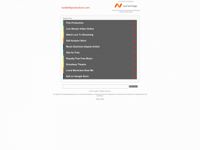 hustlelifeproductions.com snapshot