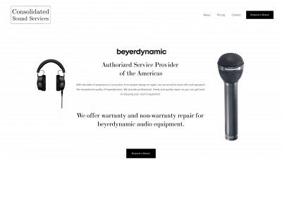 consolidatedsoundservices.com snapshot