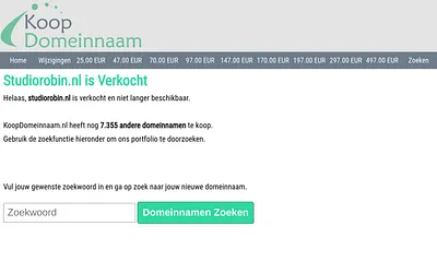 studiorobin.nl snapshot