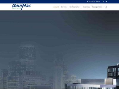 genimac.ca snapshot