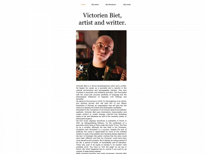 victorienbiet.com snapshot