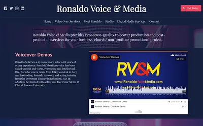 ronaldovoicemedia.com snapshot