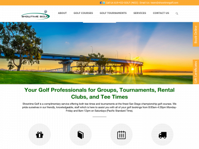 showtimegolf.com snapshot