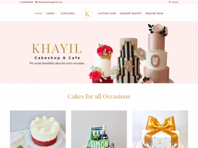 khayilsbakeshop.com snapshot