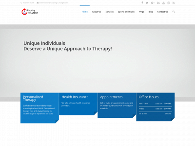 shaping-change.com snapshot