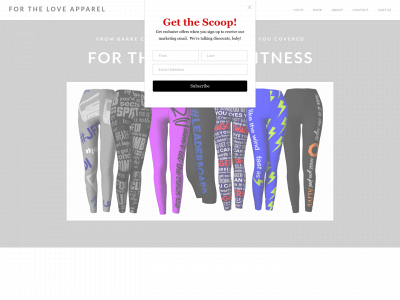 www.fortheloveoffitnessapparel.com snapshot