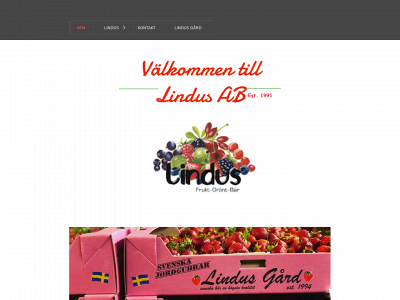 lindusfrukt.se snapshot