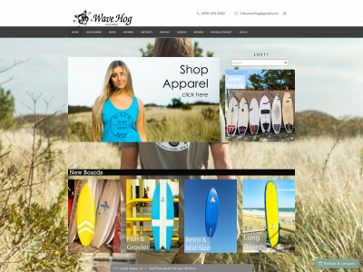 www.wavehogsurfshop.com snapshot