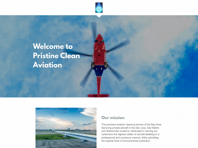 pristinecleanaviation.com snapshot