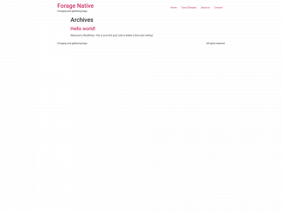 foragenative.com snapshot