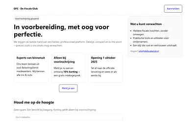 defiscaleclub.nl snapshot