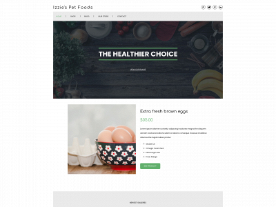 izziespetfoods.uk snapshot