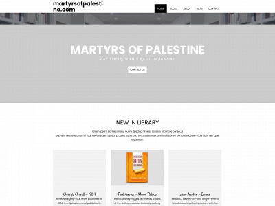 martyrsofpalestine.com snapshot