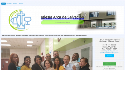iglesiaarcadesalvacionacym.org snapshot