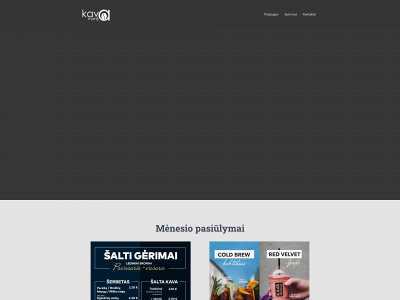 kavamanija.lt snapshot