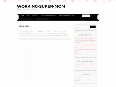 working-super-mom.com snapshot