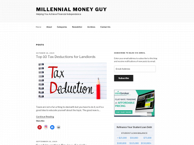 millennialmoneyguy.com snapshot
