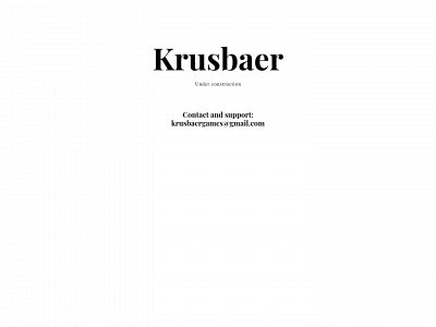 krusbaer.com snapshot