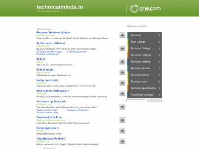 technicalminds.in snapshot
