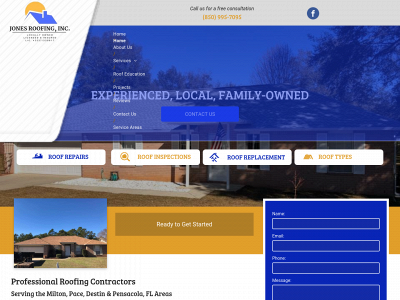 jonesroofinginc.com snapshot