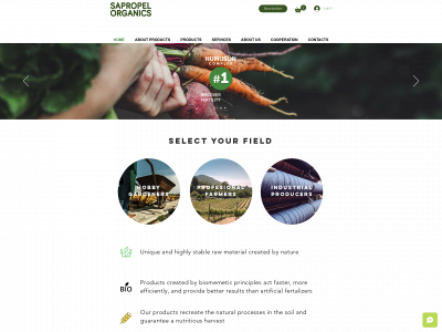 sapropelorganics.com snapshot